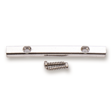String Retainer Bar & Screws Set (Chrome) - WM Guitars