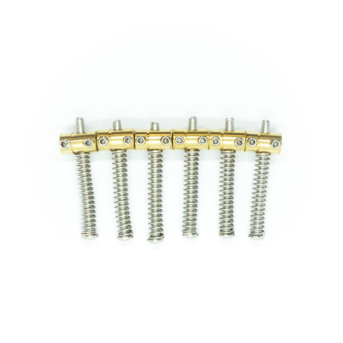 Tele Brass Saddles and Fittings Individual String Saddles x6 – WM Guitars
