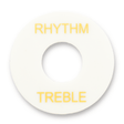 Toggle Switch Surround (White) - WM Guitars