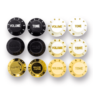 Top Hat Pot Knobs Strat Style (Various Colours) - Parts - WM Guitars