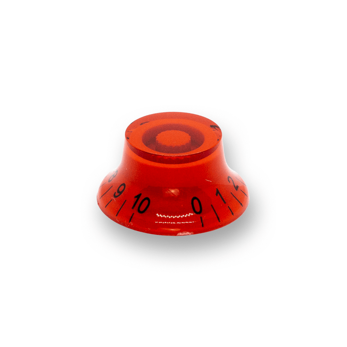 Top Hat Pot Knobs Transparent Tops (Various Colours) - Parts - WM Guitars