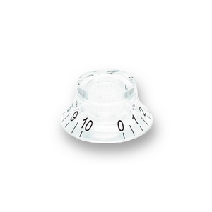 Top Hat Pot Knobs Transparent Tops (Various Colours) - Parts - WM Guitars