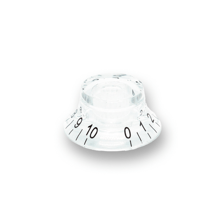 Top Hat Pot Knobs Transparent Tops (Various Colours) - Parts - WM Guitars