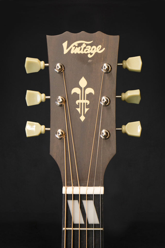 Vintage Historic Series Parlour Acoustic Guitar Vintage Sunburst - Acoustic Guitars - Vintage