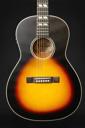 Vintage Historic Series Parlour Acoustic Guitar Vintage Sunburst - Acoustic Guitars - Vintage