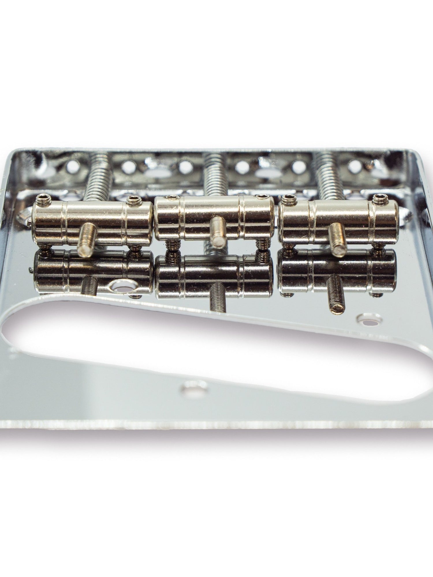 Vintage Telecaster Style Ashtray Bridge with 3 Saddles - Parts - WM Guitars