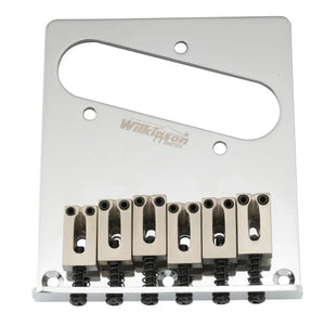 Wilkinson M Series 52.5mm Guitar Bridge with 6 Modern Style Saddles - Parts - Wilkinson
