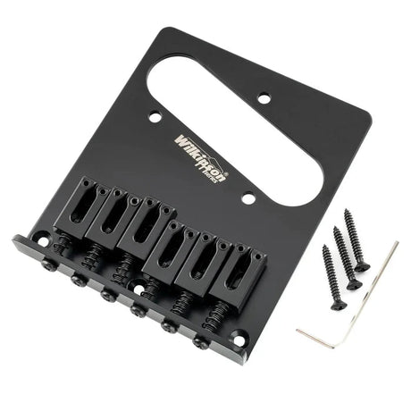 Wilkinson M Series 52.5mm Guitar Bridge with 6 Modern Style Saddles - Parts - Wilkinson