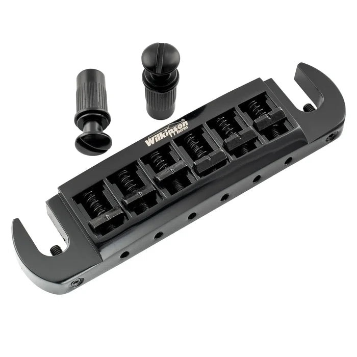 Wilkinson M Series 52.5mm String Spacing Adjustable Pigtail Style Wraparound Bridge - Parts - Wilkinson