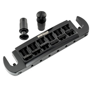 Wilkinson M Series 52.5mm String Spacing Adjustable Pigtail Style Wraparound Bridge - Parts - Wilkinson