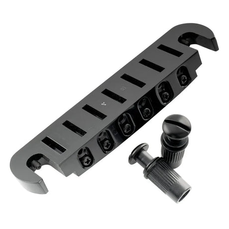 Wilkinson M Series 52.5mm String Spacing Adjustable Pigtail Style Wraparound Bridge - Parts - Wilkinson