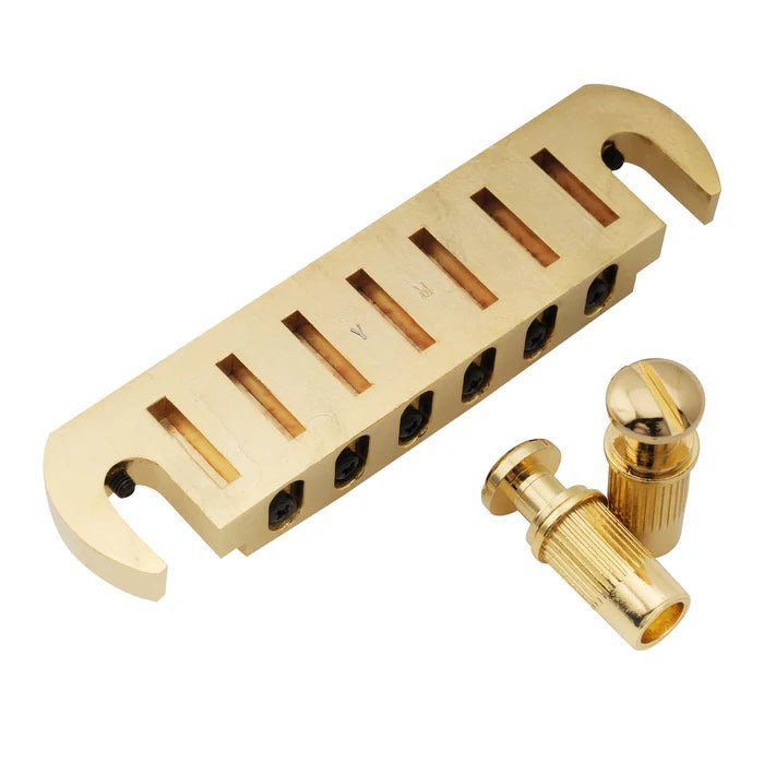 Wilkinson M Series 52.5mm String Spacing Adjustable Pigtail Style Wraparound Bridge - Parts - Wilkinson