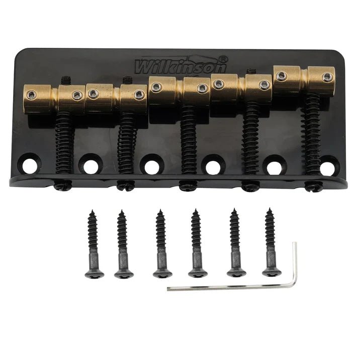 Wilkinson WBBC5 18mm Brass Saddles Steel Plate 5 - String Bass Bridge - Parts - Wilkinson