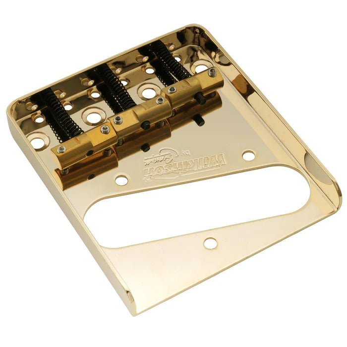 Wilkinson WTB 54mm Ashtray Brass Compensated 3 - Saddle Guitar Bridge - Parts - Wilkinson
