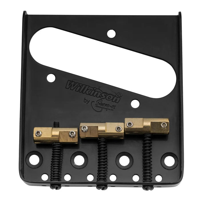 Wilkinson WTB 54mm Ashtray Brass Compensated 3 - Saddle Guitar Bridge - Parts - Wilkinson