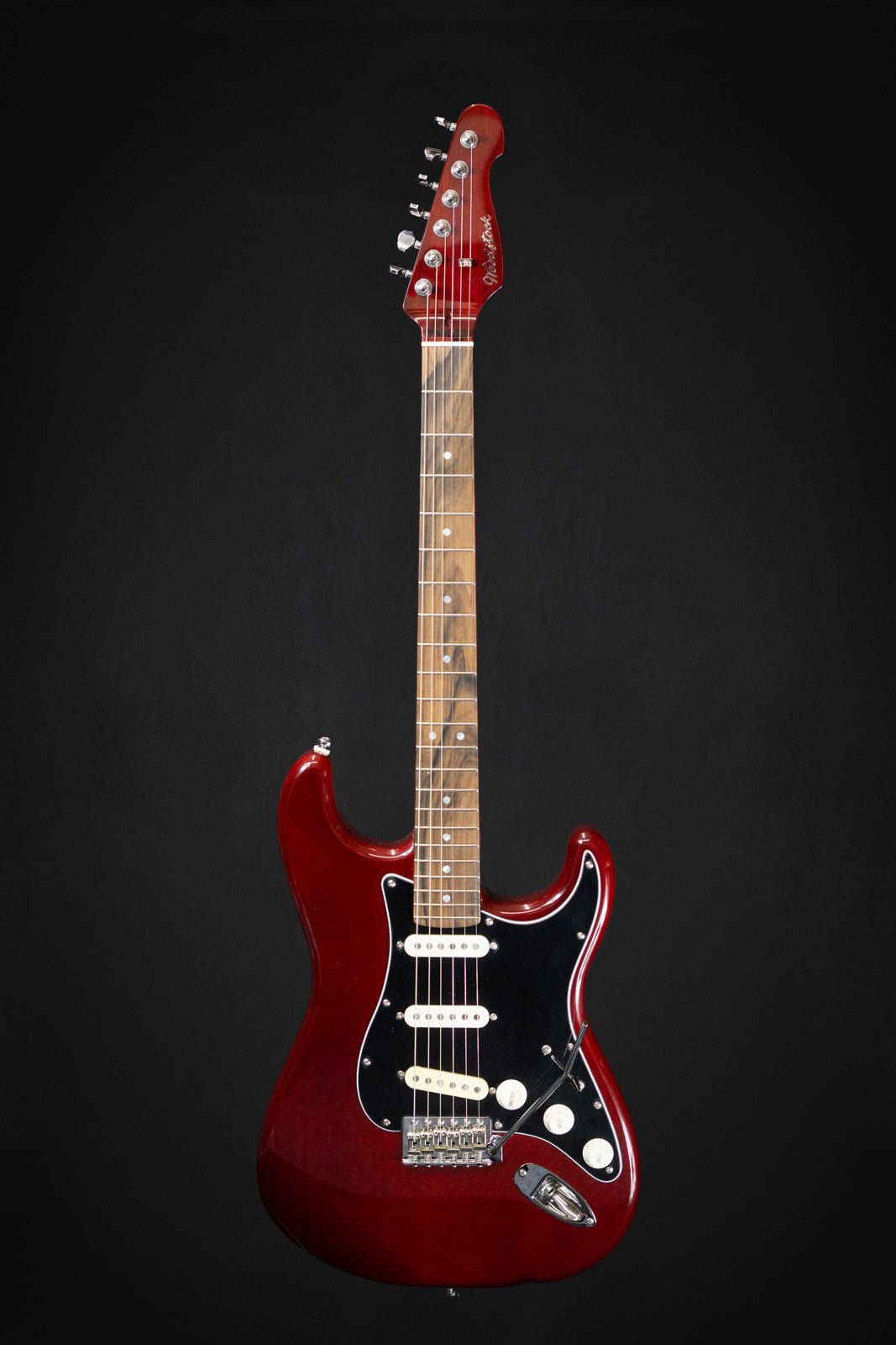 Woodstock Custom Strat, Cherry Bomb 'Rock for Ukraine' - Electric Guitars - Woodstock