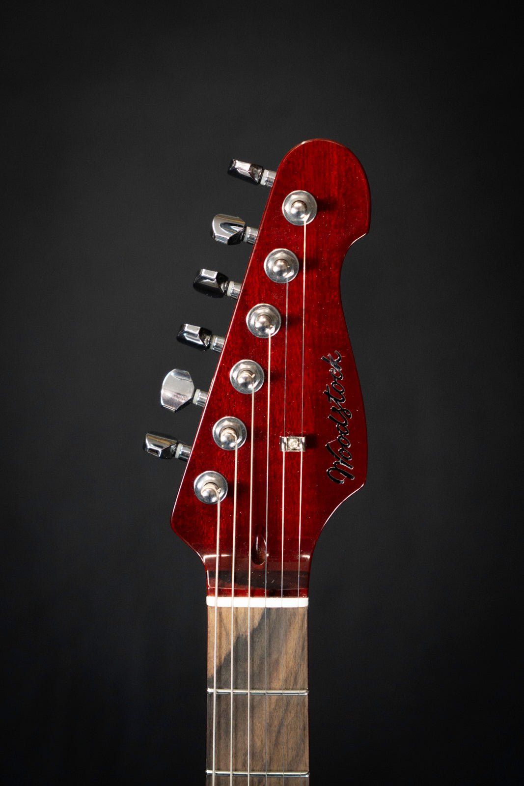 Woodstock Custom Strat, Cherry Bomb 'Rock for Ukraine' - Electric Guitars - Woodstock