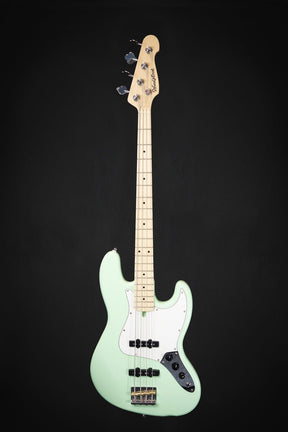 Woodstock J-Standard Bass, Surf Green 'Rock for Ukraine' - Electric Guitars - Woodstock