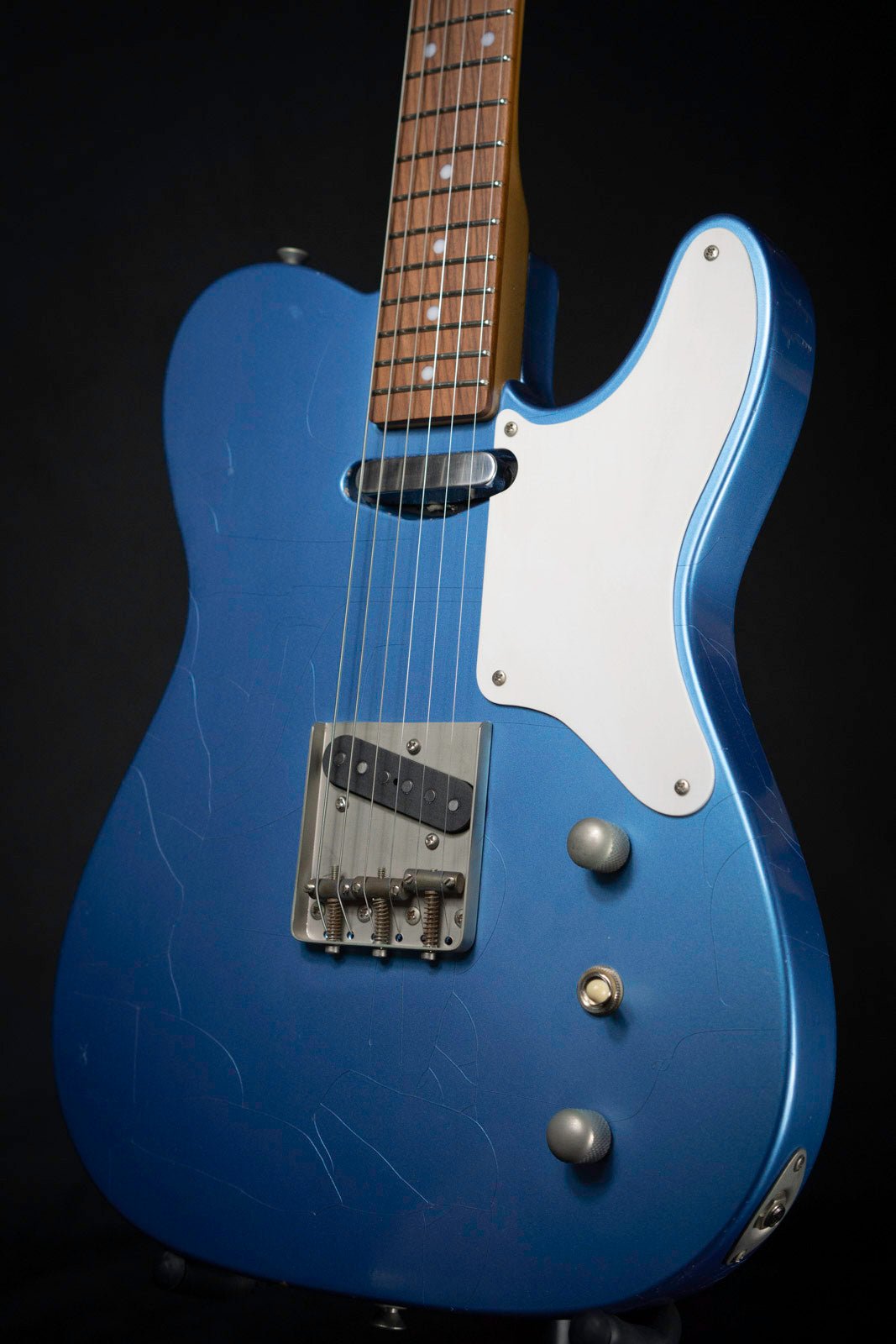 Woodstock 'Old Boy T Pelham Blue' with Vintage Gigbag - Electric Guitars - Woodstock