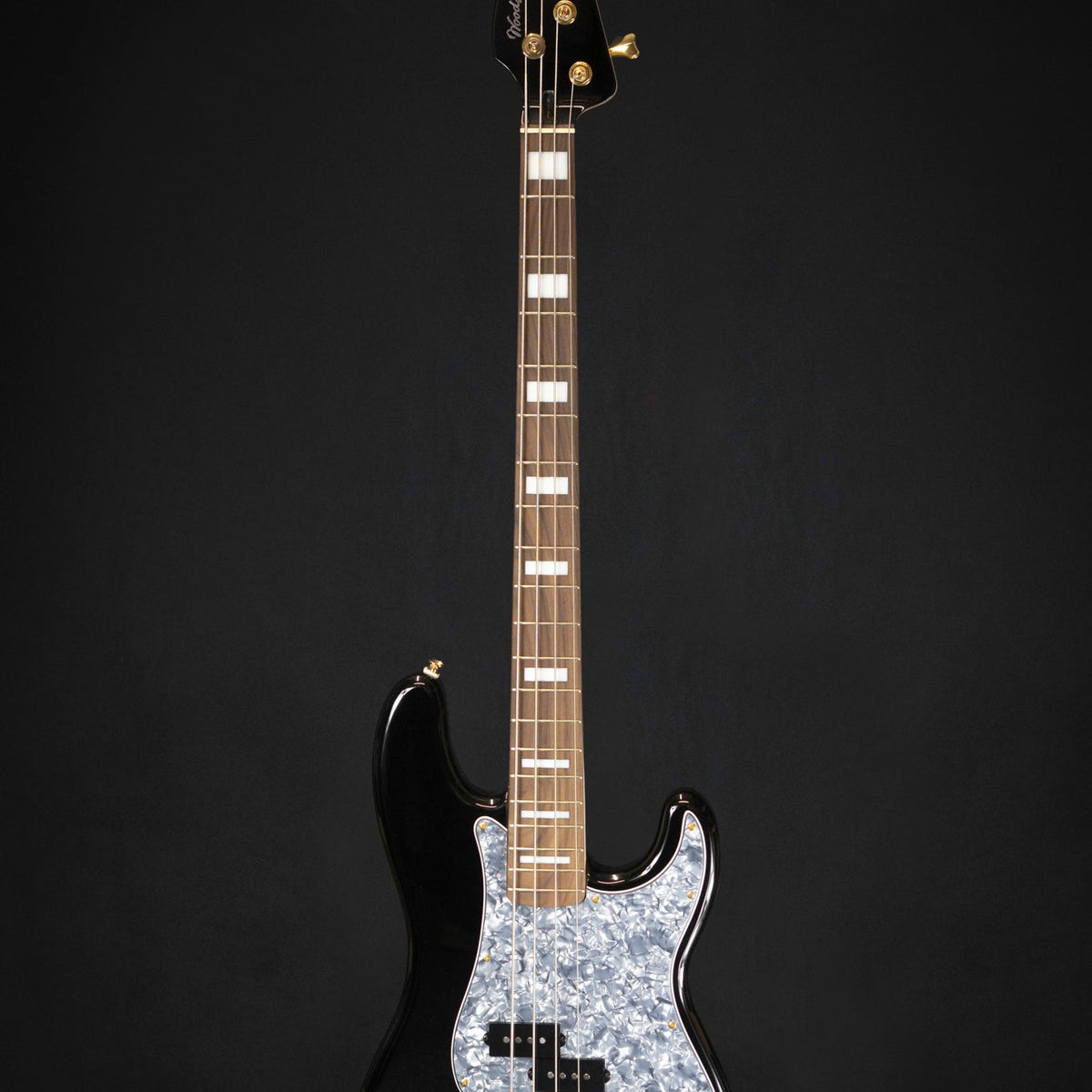 Woodstock PBass Black Reversed Headstock WM Guitars