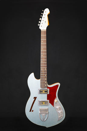 Zona Isca Custom Ice Blue Handmade Electric Guitar - Electric Guitars - Zona