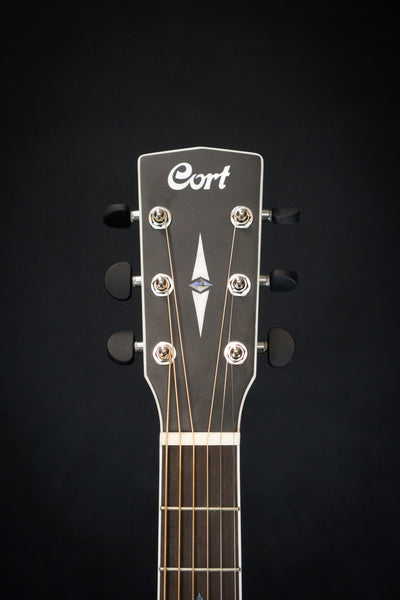 Cort GA5F FMH Grand Regal Acoustic Guitar Headstock Front