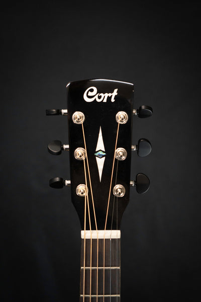 Cort SFX Myrtlewood Natural Acoustic Guitar Headstock Front