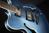 Hofner Verythin Pearl Blue Electric Guitar Detail
