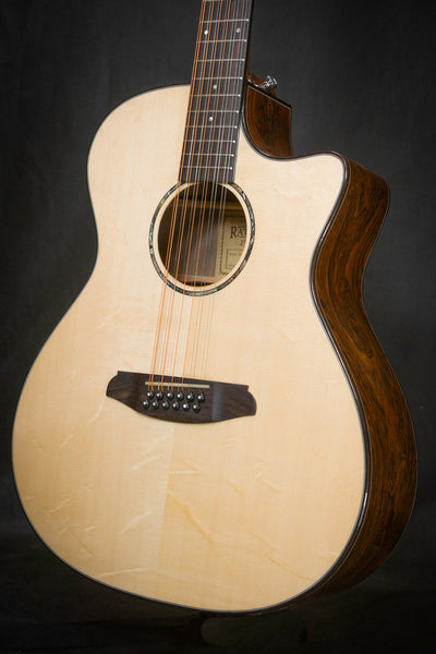 Rathbone R3 12 String Acoustic Guitar Body Angled