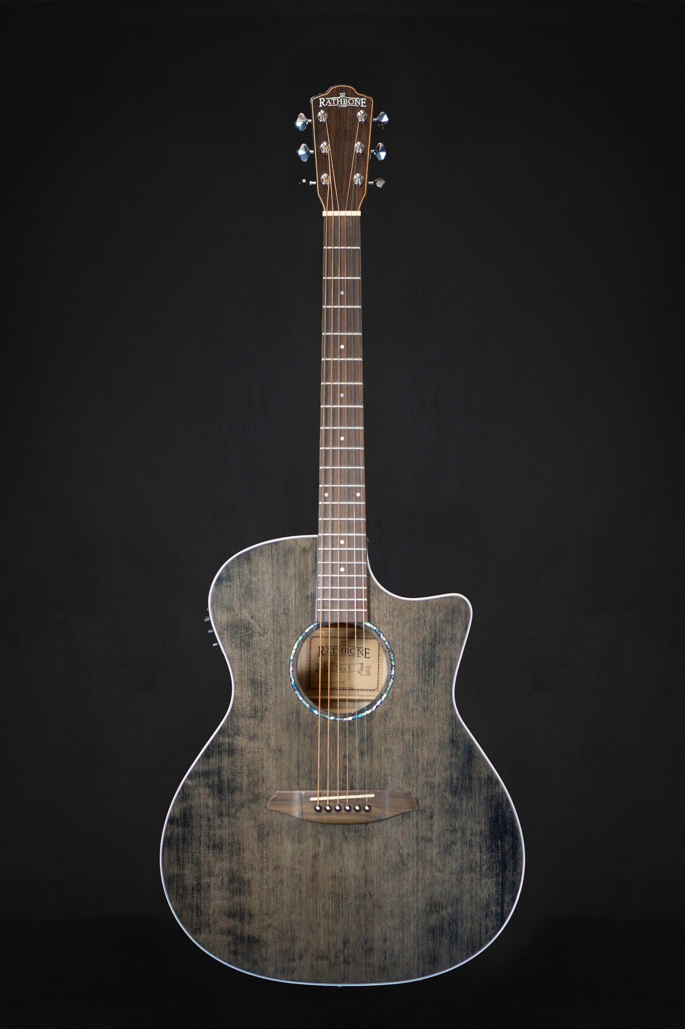 Rathbone R3 SMPCEBK Acoustic Guitar Full Body Front