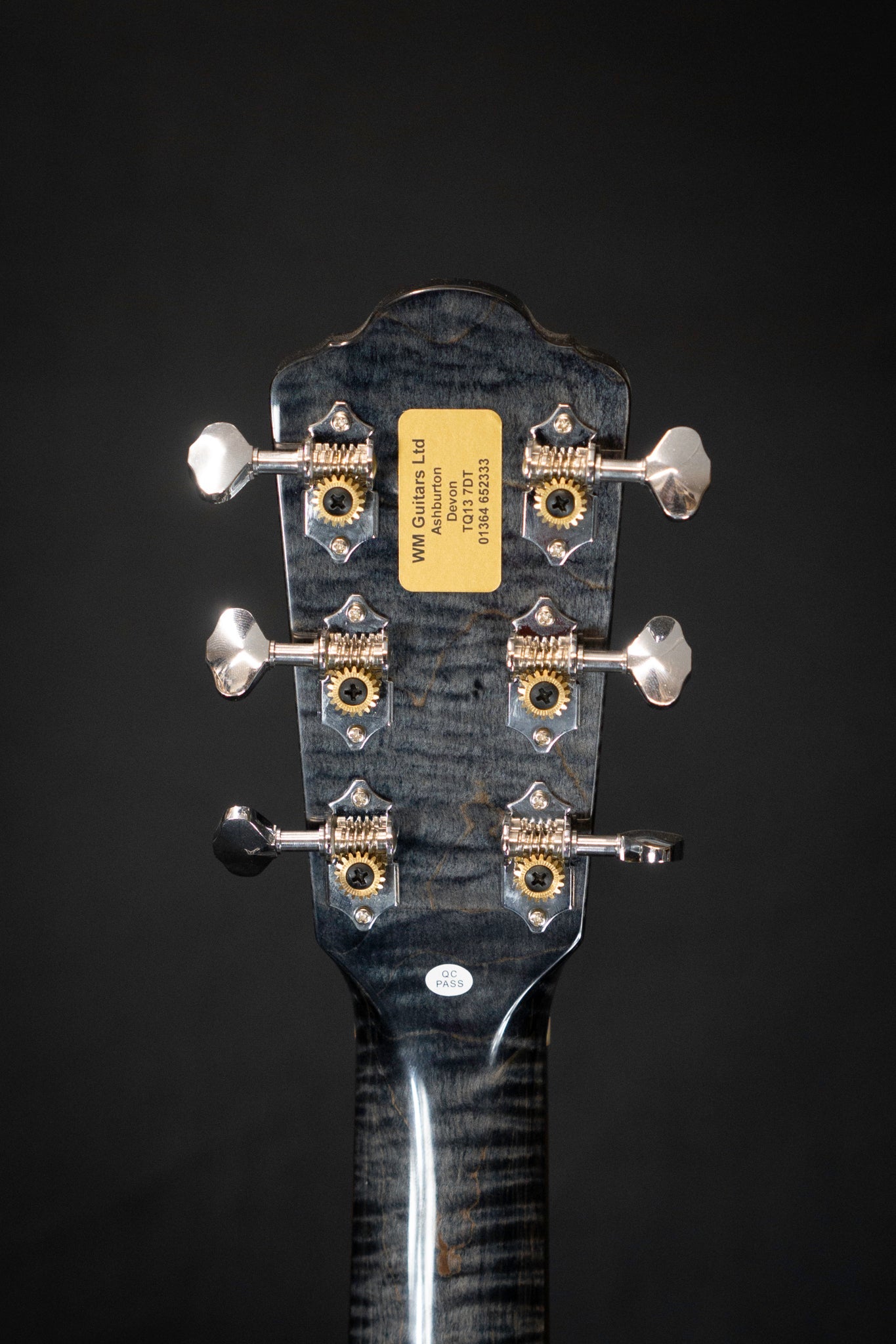Rathbone R3 SMPCEBK Acoustic Guitar Headstock Back