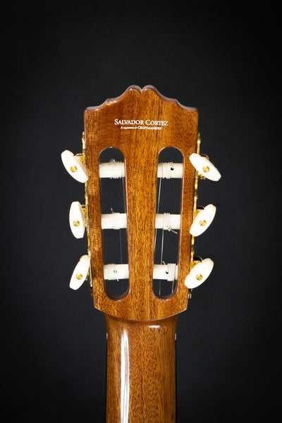 Salvador Cortez CS 245 Classical Guitar Headstock Back