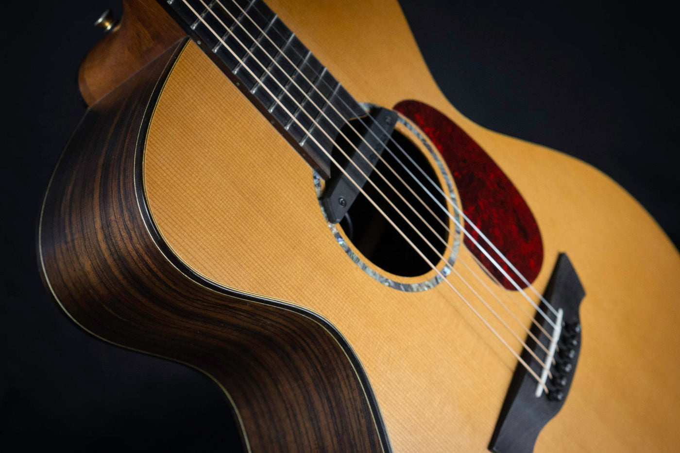 Vintage VE2000DLX Gordon Giltrap Acoustic Guitar Detail